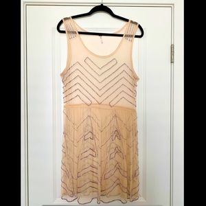 Free People Sheer Embellished Dress